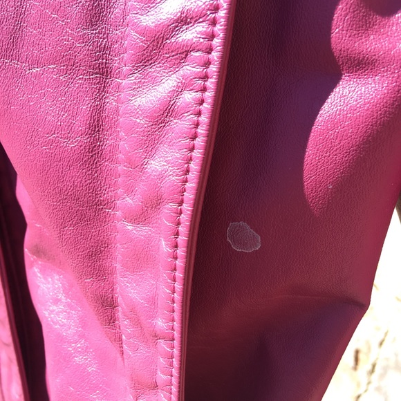 Small Pink Leather Jacket - Picture 6 of 7